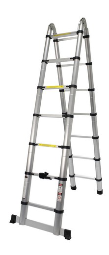 Escada Articulada, Alumínio, 7+7P, 4,4m - MADER® | hardware