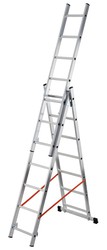 3-section combination ladder with Modula straight stabilizer