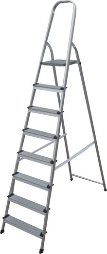 Aluminium ladder, stalen blad, 8D - MADER® | Hardware