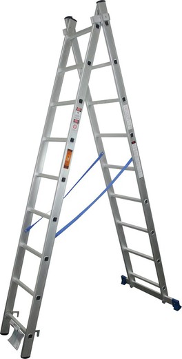 Verlengladder, Aluminium, 2x7P - MADER® | Hardware