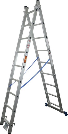 Escada Extensível, Alumínio, 2x8P - MADER® | hardware