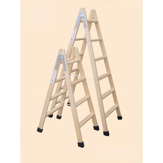 Houten ladder 4-8 treden