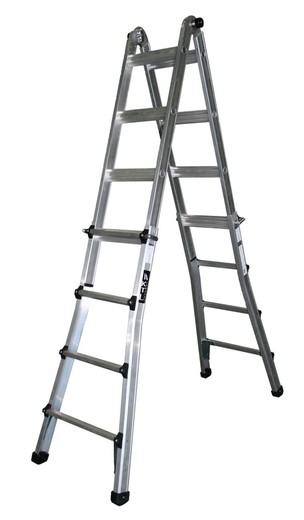 k2 multifunction telescopic ladder 4+4 rungs without base