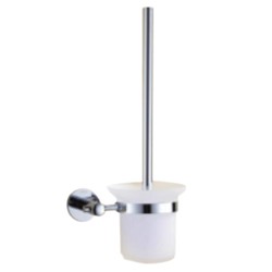 Porte-balais de toilette suspendu Altay Cristal et laiton