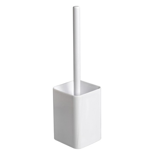 Toilet Brush Holder Double Use White