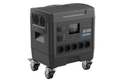 Genergy GZE-3320 krachtcentrale compatibel met opladen via zonne-energie