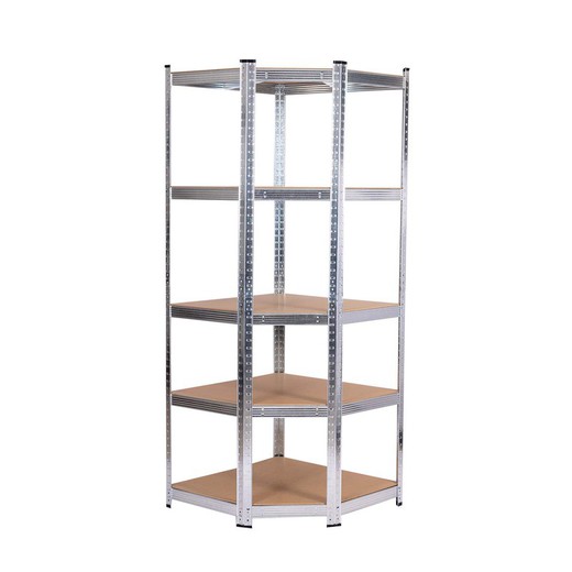 Galvanized Corner Metal Shelving in Kit Catter House Max Pro 70x40x180 cm with 5 Adjustable Shelves Supports up to 875 kg