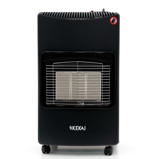 Kekai Nouvelle cuisinière à gaz pliante à usage intérieur mince 42x26x73 cm 4200W 4 roues rotatives Céramique radiante 3 niveaux de chaleur