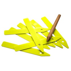 Marcações bico amarelo de plástico caneta 10 centímetros C e 25 unidades. unidade