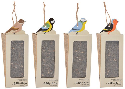 Silo Birds Feeder avec graines de tournesol FB387 Esschert Design