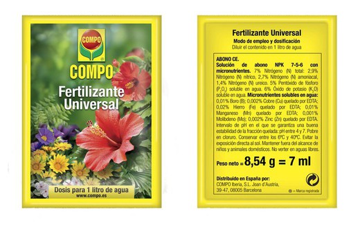 Universal Compo Liquid Gödningsmedel i olika storlekar