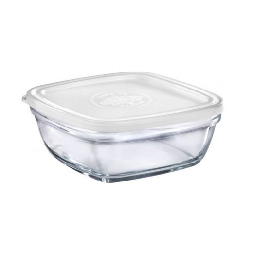 Freshbox Lunch Box Trasparente con Coperchio Quadrato (20 cm) — Brycus