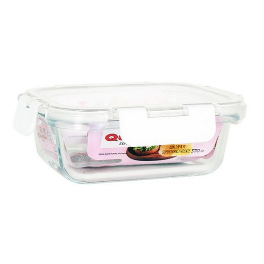 Quttin Rectangular Transparent Acrylic Airtight Lunch Box