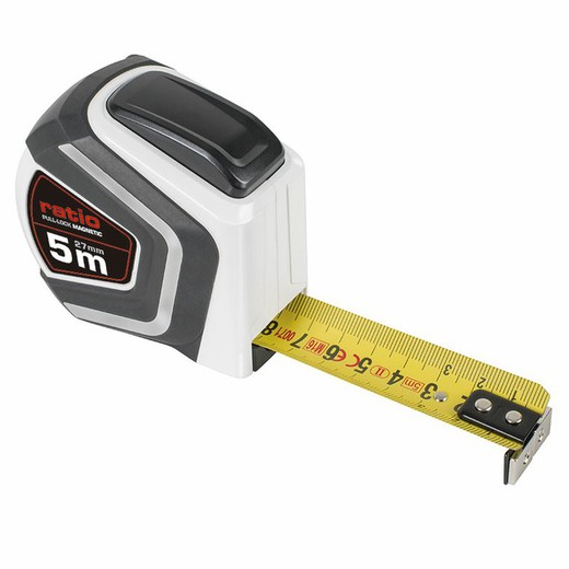 Rácio magnética Flexómetro 27/5 mts fita de puxar-LOCK