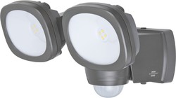 Foco LED de pared doble a batería LUFOS con detector de movimiento y protección IP44