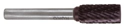 Carbide burrs TiCN form A - ZYA Cylindrical with face teeth