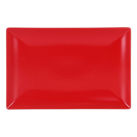 Fuente de Cocina La Mediterránea Ming II Rectangular Rojo (34 x 22 x 2,5 cm)