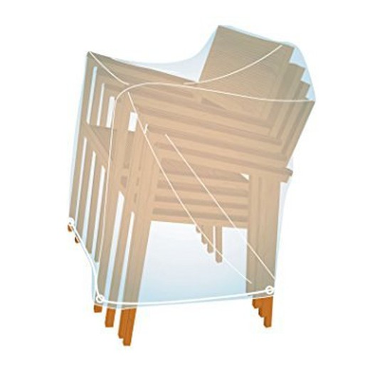 Cover covers gestapelde stoelen x4 102x61x61 cm