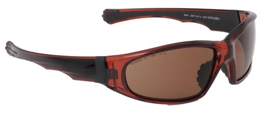 Gafas de seguridad polarizadas marrones con montura marrón EAGLE