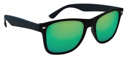 Zielone lustrzane okulary przeciwsłoneczne WAVE
