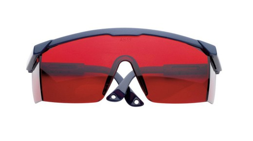 Óculos intensificadores para níveis de laser vermelho