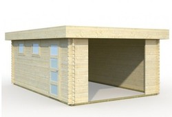 Garaje de madera Palmako Rasmus 19,0m2 kit 380x570cm sin puerta