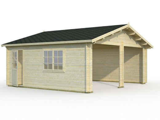 Roger Palmako 28,4m2 garage doppio kit di 595x530cm doorless