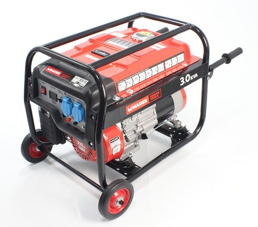 Generador Monofásico, AVR, 3.0Kva, 15L - MADER® | Power Tools