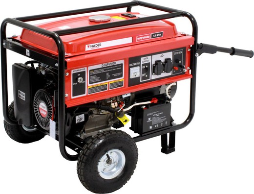 Generador Monofásico, AVR, 7.0Kva, 15L - MADER® | Power Tools