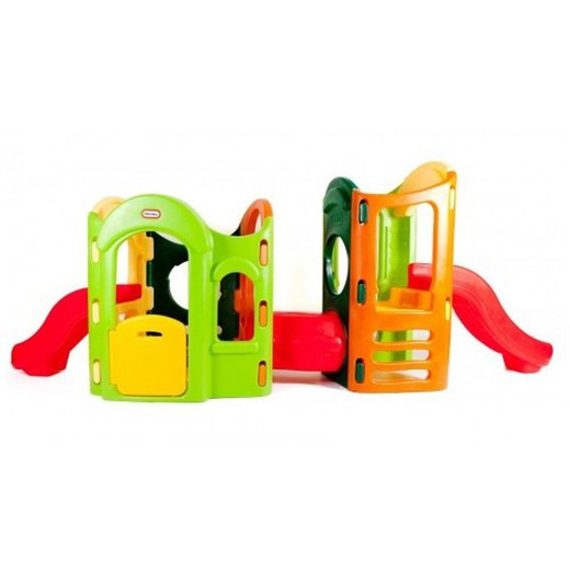 8 in 1 Gym, Tunnel and Double slide Little Tikes 445x114x128