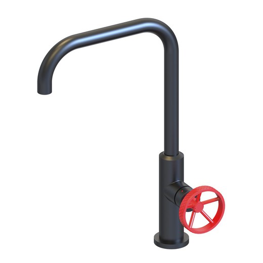 K2O Delta black single-lever kitchen tap