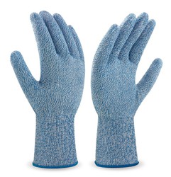 Anti-cut glove level 5 Blue color for food industry