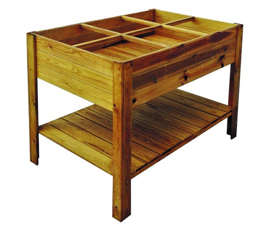 Hochbeet Gardiun 230 L. 80x120x88 cm Behandeltes Holz und Geotextilstoff