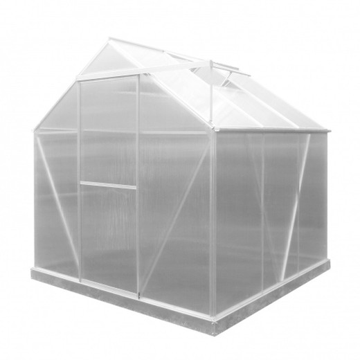 Gardiun Lunada Greenhouse Polycarbonate / Aluminum 3 Modules 3.63 m² 188x193x190 cm with base