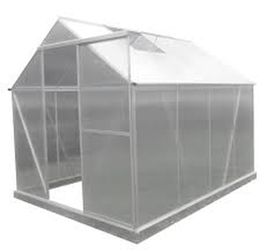 Greenhouse de alumínio e policarbonato com 4,82m2 gardiun lunada (249x193x190cm)
