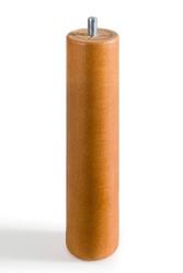 Set of 4 Cylindrical Wooden Legs 25cm high