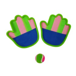 Klettballspiel Outdoor Toys 2 Handschuhe und 1 Ball