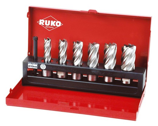 Weldon Shank HSS Hollow Drill Set