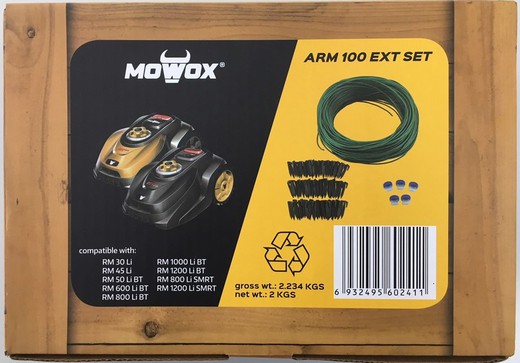 Boundary Wire Extension Kit: 100m Coiled Cable, 5 Boundary Wire Connectors, 125 Pins