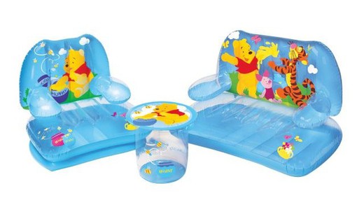 Winnie The Pooh inflatable sofa, chair and table set