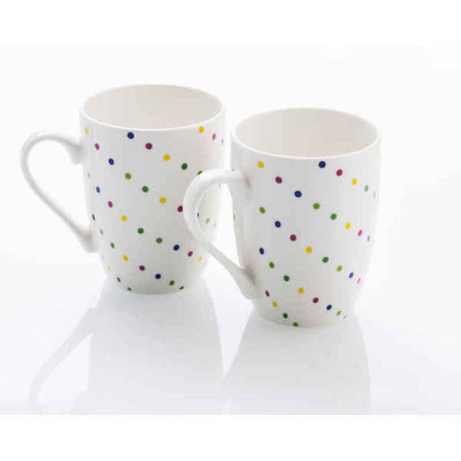 Conjunto de canecas de porcelana Benetton Addige Bone China 360 ml (4  unidades) — Brycus