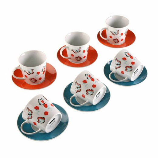 Conjunto de canecas de porcelana Benetton Addige Bone China 360 ml (4  unidades) — Brycus