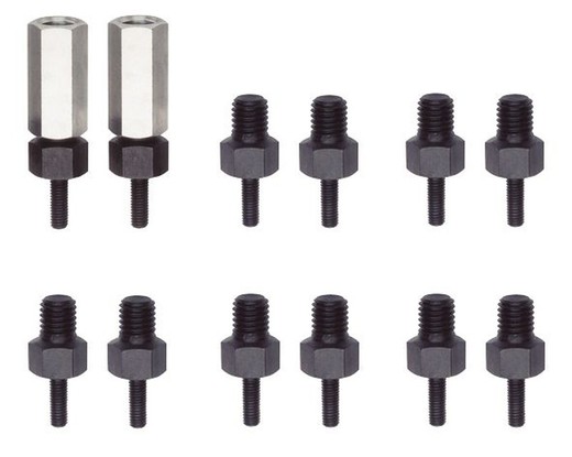 Complete sets of threaded adapters