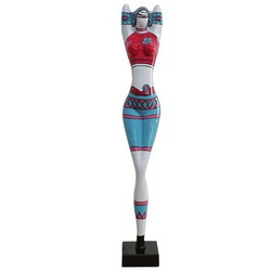 Figurine Féminine Kuatéh Kristen 19x15x101 cm Multicolore