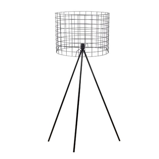 Metal Tripod Floor Lamp Height 142 cm Black