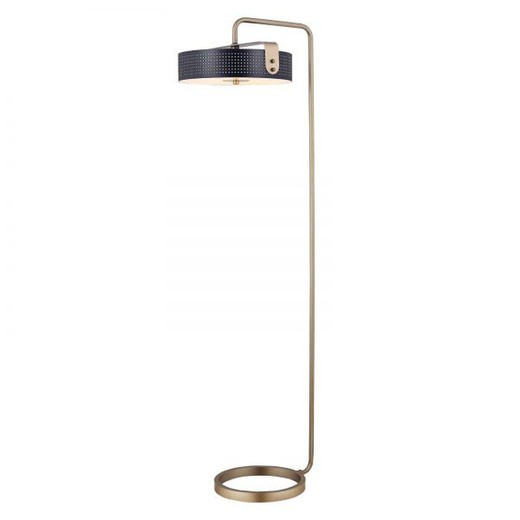 Gulvlampe mod. Mohica-blå og guld D50 H150