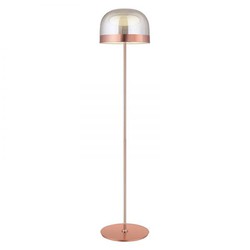 Gulvlampe mod. Raychel- Sort perle + røget D36 H175