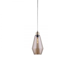 Lampadario a Sospensione Lumineca Axtipe 17 x 30 cm Vetro e Bronzo