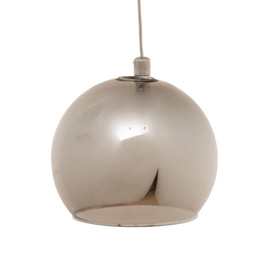Silver glass ceiling lamp, 35x150 cm