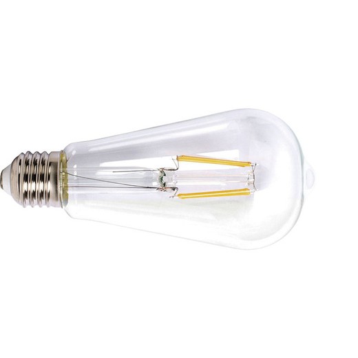 Lampe.Led Filam.St64 E27 6W 2700K Transp